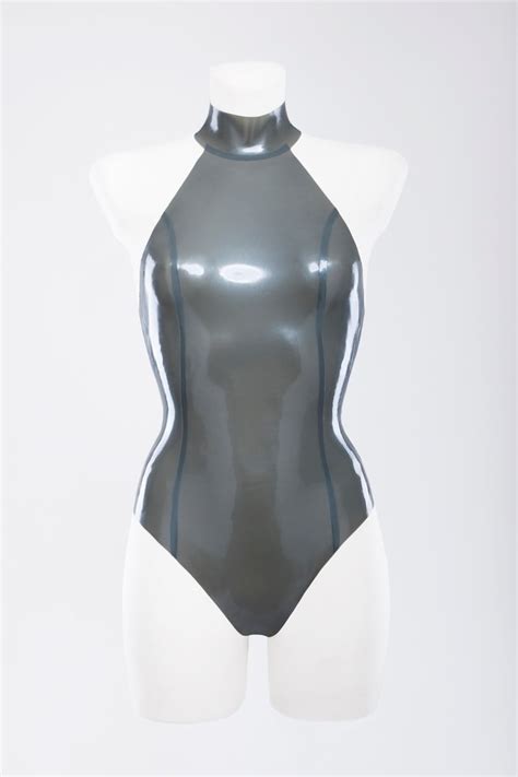 bikini de latex|one piece latex swimsuit.